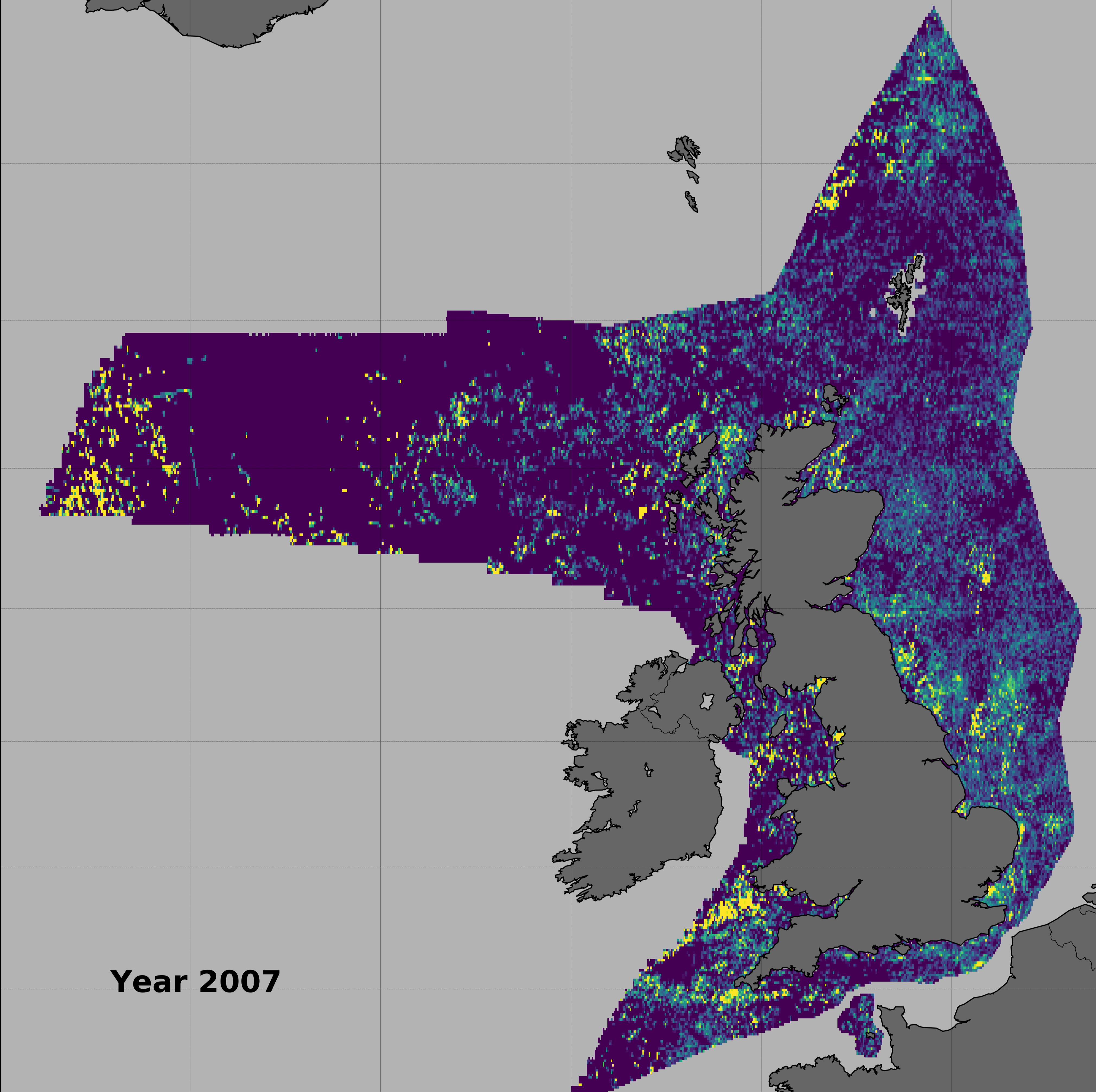 2006-2012, Plymouth Marine Laboratory, The UK continental shelf, Distribution and variability of internal waves from Earth Observation (EO) Synthetic Aperture Radar (SAR) data